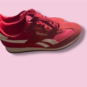 SOLD!!! Reebok Women's Red and White Sneakers